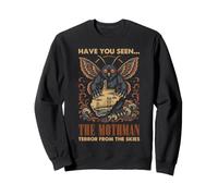 Mothman Cryptid Horror Folklore Terrore dal Cielo Felpa