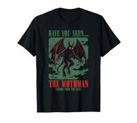 Mothman Cryptid Horror Folklore Terrore dal Cielo Maglietta