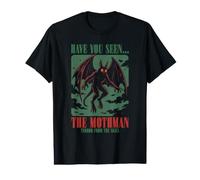 Mothman Cryptid Horror Folklore Terrore dal Cielo Maglietta con Stampa Grafica Economica