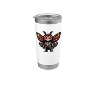 Mothman Cryptid Mexican Sugar Skull Calavera Mexico Party Bicchiere termico in acciaio inox doppia parete
