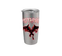 Mothman Cryptozoologia Strano Retrò Raccapricciante Criptidi Racconti popolari Bicchiere termico in acciaio inox doppia parete