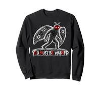 Mothman, Devi Essere Avvertito | Omen Warning Alt Halloween Horror Felpa