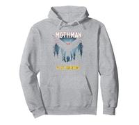 Mothman è Il Mio Homeboy: Mistero della Foresta degli Amanti dei criptidi Felpa con Cappuccio, Unisex per Adulti, Grigio Melange, M