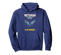 Mothman è Il Mio Homeboy: Mistero della Foresta degli Amanti dei criptidi Felpa con Cappuccio, Unisex per Adulti, Navy, XXL