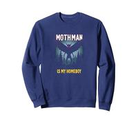 Mothman è Il Mio Homeboy: Mistero della Foresta degli Amanti dei criptidi Felpa, Unisex per Adulti, Navy, XL