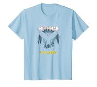 Mothman è Il Mio Homeboy: Mistero della Foresta degli Amanti dei criptidi Maglietta, Bambini, Celeste, 6 Anni