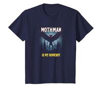 Mothman è Il Mio Homeboy: Mistero della Foresta degli Amanti dei criptidi Maglietta, Bambini, Navy, 10 Anni