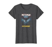 Mothman è Il Mio Homeboy: Mistero della Foresta degli Amanti dei criptidi Maglietta, Donna, Grigio Scuro, M