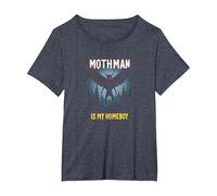 Mothman è Il Mio Homeboy: Mistero della Foresta degli Amanti dei criptidi Maglietta, Donna Plus-Size, Pervinca, 6X