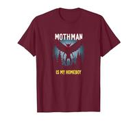 Mothman è Il Mio Homeboy: Mistero della Foresta degli Amanti dei criptidi Maglietta, Uomo, Bordeaux, 3XL