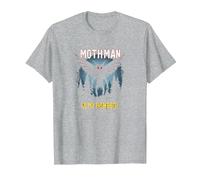 Mothman è Il Mio Homeboy: Mistero della Foresta degli Amanti dei criptidi Maglietta, Uomo, Grigio Melange, XL