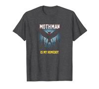 Mothman è Il Mio Homeboy: Mistero della Foresta degli Amanti dei criptidi Maglietta, Uomo, Grigio Scuro, 3XL