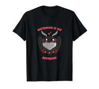 Mothman è Il Mio Ragazzo Divertente criptozoologia Folklore criptide Maglietta con Stampa Grafica Economica