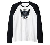 Mothman Made Me Do It Creepy Cryptid Paranormal Maglia con Maniche Raglan