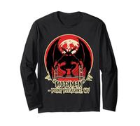 Mothman Point Piacevole WV Ponte Cryptid Luna Rossa Maglia a Manica