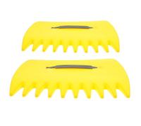 MOTHNUR 1 Paio Rastrello Da Giardino Con Clip Per Foglie Autunnali Rastrelli Per Prati Raccolta Di Foglie Che Rastrellano Piccolo Rastrello Per Il Giardinaggio Scolafoglie Plastica Giallo