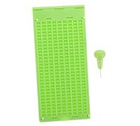 MOTHNUR 1 Set Tavoletta Braille Cieco Stilo Piastra Di Scrittura Cieca Lavagnetta Gadget Per Non Vedenti Plastica Verde Chiaro
