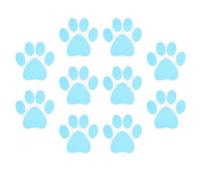 MOTHNUR 10 Pezzi Adesivi Antiscivolo Vasca da Bagno con Disegni di Orme Cane Blu Autoadesivi per Superfici Lisce Protezione Sicurezza Bagno
