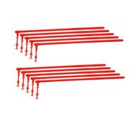 MOTHNUR 10 Pezzi Aste per Girandola in Plastica Resistente Bastoncini Riutilizzabili per Mulini da Aste Sostitutive con Bordi Lisci per da Te Struttura e Maneggevole