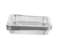 MOTHNUR 10 Pezzi Contenitori Alimentari in Spesso Rettangolari Teglie USA e Getta per Arrosto e Cottura in Forno Resistenti Alte Temperature per Barbecue Pesce e Crostacei al Cartoccio