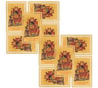 MOTHNUR 10 Pezzi Feng Shui Taisui Carte Anno Serpente Protezione Ricchezza Decorazioni Tradizionali Cinesi per Uso Quotidiano e Buona Fortuna