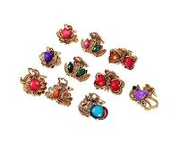 MOTHNUR 10 pezzi Mini Fermagli per Vintage e Acrilico con Piccole Clip Morsetto Eleganti per Donne Accessori Acconciature Antiscivolo per e