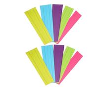 MOTHNUR 10 Pezzi Strisce Scrivibili Secco Non Magnetiche per Insegnanti Riutilizzabili con Quattro e Tre Linee Colorate per Aula e Studio