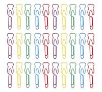 MOTHNUR 100 pezzi Graffette Forma di Dente Colorate in Ferro Mini Clip per Carta Resistenti e Decorative per Segnalibri Scrapbooking e Organizzazione Ufficio