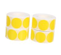 MOTHNUR 1000 pezzi Etichette Adesive Rotonde Gialle Etichette Codifica Colore Resistenti Stickers Circolari Scrivibili per Magazzino Vendite Garage Classe e Sigilli Buste