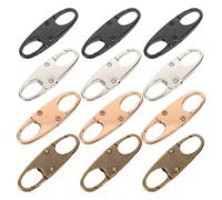 MOTHNUR 12 Clip Antifurto per Cerniera a Moschettone Doppio Piccolo, Accessori di Ricambio per Zaini e Valigie, Moschettoni Sicurezza per Viaggi, Escursionismo e Campeggio