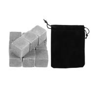 MOTHNUR 12 Pezzi Cubetti di Ghiaccio in Marmo Riutilizzabili per Whisky e Vino Pietre Refrigeranti Non Diluenti Raffreddamento Rapido e Prolungato Accessori per Bevande Fredde Adatti a