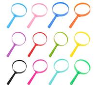 MOTHNUR 12 pezzi Lente d Ingrandimento per Mini Portatile in Plastica Gioco Educativo per Esplorazione della Natura Adatta per Attività Scientifiche in Classe e Osservazioni all Aperto