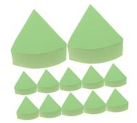 MOTHNUR 12pezzi Spugnette Per Makeup Forma Di Ventaglio Morbide e Resilienti Applicatori Per Fondotinta e Polvere Uso Secco e Bagnato Matcha