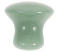 MOTHNUR 1pezzi Massaggiatore Viso in Pietra Verde Forma Di Fungo Strumento Maneggevole Per Massaggio e Rilascio Punti Trigger Effetto Termico Per Circolazione Migliorata e Sollievo