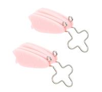MOTHNUR 2 pezzi Clip Naso in Silicone per Sollevare e Modellare Naso Dispositivo per Raddrizzare e Snellire Ponte Nasale Adulti Colore Rosa