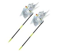 MOTHNUR 2 Pezzi Girandola Antiuccelli da Mulino Vento Rotante e Riflettente per Balcone e Cortile Repellente Naturale per Uccelli e Cornacchie