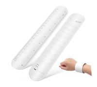 MOTHNUR 2 Pezzi Memo in Silicone Riutilizzabile Polso Scrivibile Cancellabile Promemoria Indossabile per Note e Liste Bracciale Slap Comfort Ergonomico