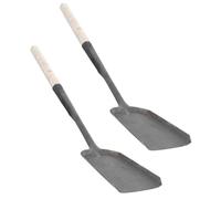 MOTHNUR 2 pezzi Pala Cenere Resistente con Manico in Legno Ergonomico per Pulizia Facile di Cenere Domestica