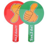 MOTHNUR 2 pezzi Palette per Voto in Aula Doppia Faccia e Riutilizzabili per Insegnanti Partecipazione e Giudizio e Portatili