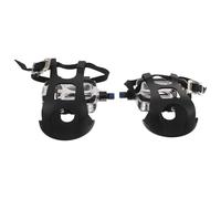 MOTHNUR 2 Pezzi Pedali per Cyclette da Interno con Cinghie Antiscivolo Pedali per Bici Fissa e Fitness Casa Piattaforma Ampia per Stabilità e Comfort Durante Esercizio