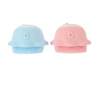 MOTHNUR 2 Pezzi Spazzola Per Doccia in Silicone Da Strumenti Da Bagno Per Scrub Adatto Sensibile e Ragazzo Ragazza Con Dispenser Per Gel Doccia Massaggiante