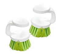 MOTHNUR 2 pezzi Spazzole da Cucina con Manico Appeso per Piatti e Pentole Scrubber Multifunzionale Antigraffio con Setole Resistenti per Pulizia Lavello e Superfici Durevoli