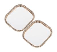 MOTHNUR 2 pezzi Specchietto Adesivo per Telefono con Strass Decalcomania Autoadesiva Specchio Compatto Portatile per Trucco e Decorazione Te da Elegante e Resistente