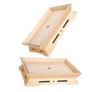 MOTHNUR 2 pezzi Vassoio Portata Sushi in Legno Piatto Giapponese Sashimi e Antipasti Vassoio Elegante per Servire Dessert e Snack Facile da Pulire e Igienico per Casa e Ristorante