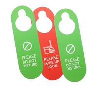 MOTHNUR 3 pezzi Cartello Porta Non Disturbare PVC Doppia Faccia Segnale Appendibile per Hotel Ufficio e Casa Comunicazione Pratica e Resistente