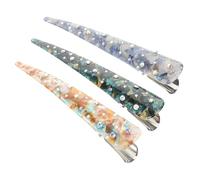 MOTHNUR 3 Pezzi Fermagli per Acrilico per Donne Clip Duck Bill Eleganti e Scintillanti Accessori per Decorazioni Chic per Occasione