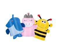 MOTHNUR 3 pezzi Guanti Esfolianti da Bagno per Scrubber Doppio con Design Unicorno Morbidi e Resistenti per Doccia e Vaschetta Bagnetto