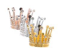 MOTHNUR 3 Pezzi Miniature Alloy Crown Cake Toppers Elegant Wedding And Birthday Decorations For Cakes And Flower Bouquets