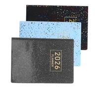 MOTHNUR 3 Pezzi Notebook Planner Mini Pocket Daily Portable Planner Book With Thick Ink Resistant Paper For Office Classroom Organization