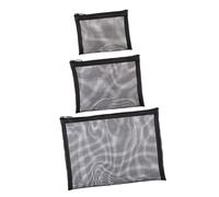MOTHNUR 3 pezzi Pochette Make Up in Trasparente Portatrucchi Leggere e Resistenti con Zip Borsa Cosmetici Capacità per Viaggio e